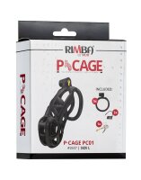 Rimba P-Cage PC01 Penis Cage Black 10.5 cm Ø 3.9 cm