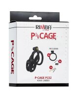 Rimba P-Cage PC02 Penis Cage Black 8.5 cm Ø 3.9 cm