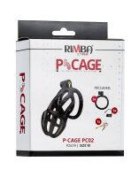 Rimba P-Cage PC02 Penis Cage Black 9.5 cm Ø 3.9 cm