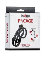 Rimba P-Cage PC02 Penis Cage Black 10.5 cm Ø 3.9 cm