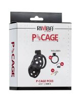 Rimba P-Cage PC03 Penis Cage Black 8.5 cm Ø 3.9 cm
