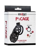 Rimba P-Cage PC03 Penis Cage Black 10.5 cm Ø 3.9 cm