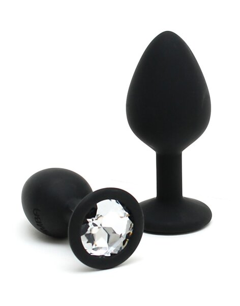 Rimba Berlin Bling Buttplug 2-teiliges Set Schwarz Ø 3,8 cm
