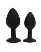 Rimba Berlin Bling Buttplug 2-teiliges Set Schwarz Ø 3,8 cm