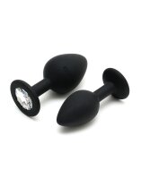 Rimba Berlin Bling Buttplug 2-teiliges Set Schwarz Ø 3,8 cm