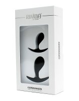 Rimba Copenhagen Anal Plugs Schwarz Ø 2,7 cm 2-teilig