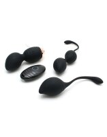 Rimba Rimini Kegelball Training Set Schwarz Ø 3,6 cm 4-teilig