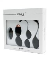 Rimba Rimini Kegelball Training Set Schwarz Ø 3,6 cm 4-teilig