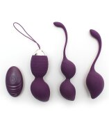 Rimba Rimini Kegel Ball Training Set Purple Ø 3.6 cm 4-Piece