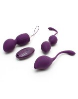 Rimba Rimini Kegel Ball Training Set Purple Ø 3.6 cm 4-Piece