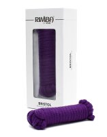Rimba Bristol Cord Bondageseil aus Baumwolle Lila 5 m