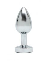 Rimba Toys Pisa Butt Plug mit LED Leuchten Silber Ø 3,2 cm