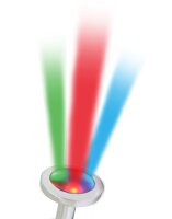 Rimba Toys Pisa Butt Plug mit LED Leuchten Silber Ø 3,2 cm