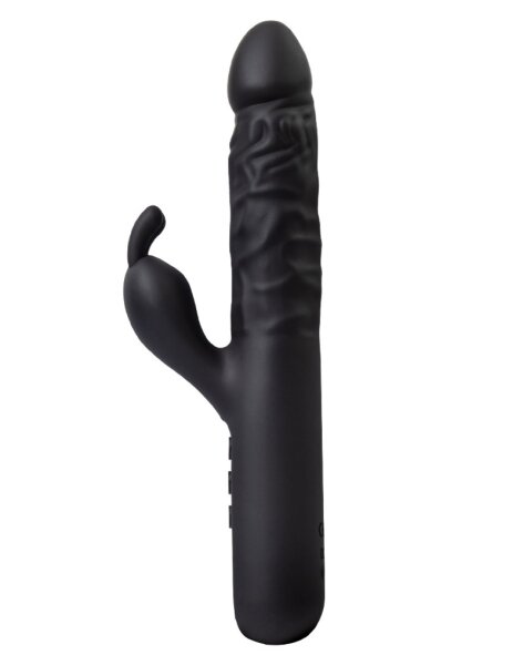 Rimba Toys - Sensual Nights SN06 - Realistic Rabbit Vibrator - Black
