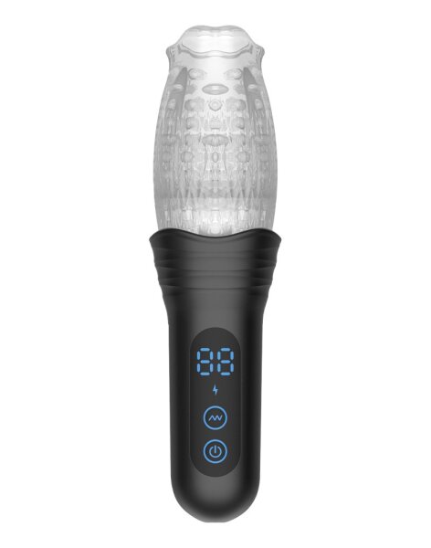 Rimba Toys – Orgastobator 02 – Male Masturbator – Black & Transparent