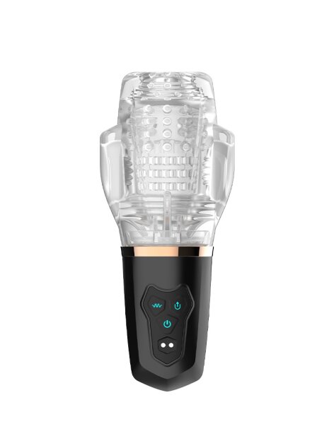 Rimba Toys – Orgastobator 03 – Male Masturbator – Black & Transparent