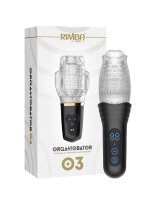 Rimba Toys – Orgastobator 03 – Male Masturbator – Black & Transparent