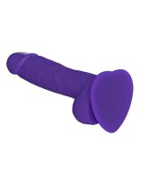Strap-On-Me Soft Realistic Dildo Purple Size M- 18 cm