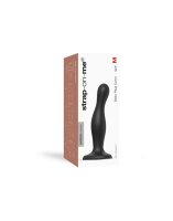 Strap-On-Me - Dildo Plug Curvy Size M - Black - 15 cm