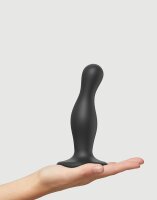 Strap-On-Me - Dildo Plug Curvy Size M - Black - 15 cm
