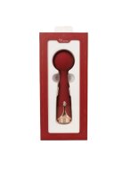 Viotec - Firelick - Mini Wand Vibrator - Gold & Wine Red