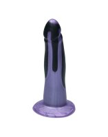Ylva & Dite - Eros - Realistic Dildo - Black / Luster Violet - 17 cm