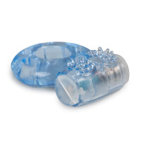 EasyToys Vibrating Cockring with Studded Clitoral Stimulator