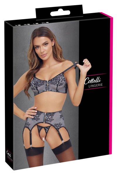 Cottelli Collection BH Set weiß schwarz S - XL