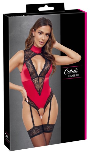 Cottelli Collection Body rot schwarz S - XL