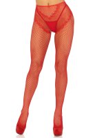 Leg Avenue Crotchless backseam tights red O/S