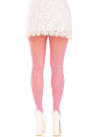 Sweetheart striped net tights O/S pink
