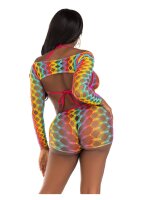Leg Avenue Rainbow top, shrug & shorts