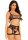 Leg Avenue top and garter harness schwarz O/S