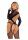 Leg Avenue Bodystocking avec découpe teddy black O/S