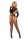 Leg Avenue Bodystocking avec découpe teddy black O/S
