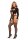 Leg Avenue Bodystocking avec découpe teddy black O/S