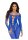 Leg Avenue Seamless footless bodystocking blau O/S