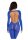 Leg Avenue Seamless footless bodystocking blau O/S