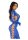 Leg Avenue Seamless footless bodystocking blau O/S