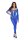 Leg Avenue Seamless footless bodystocking blau O/S