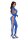 Leg Avenue Seamless footless bodystocking blau O/S