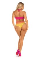 Leg Avenue Seamless ombre halter bodysuit pink O/S