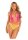 Leg Avenue Seamless ombre halter bodysuit pink O/S
