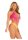 Leg Avenue Seamless ombre halter bodysuit pink O/S