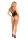 Leg Avenue Thong teddy with strappy back schwarz O/S