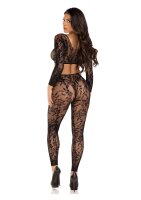 Leg Avenue Crop top & footless tights O/S
