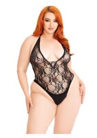 Leg Avenue Floral lace deep-V teddy 1XL/2XL