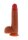 Silicone Foreskin Dildo 20 cm Caramel skin tone