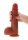 Silicone Foreskin Dildo 20 cm Caramel skin tone