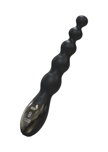 Beaded Anal Power Vibrator Black